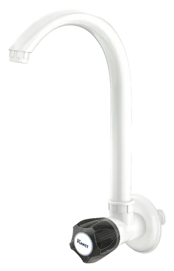 Wall-mounted sink faucet with M-handle